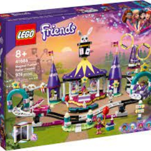💜SEALED LEGO 41685 Friends Magical Funfair Roller Coaster $100 BNIB SEALED - Picture 2 of 9